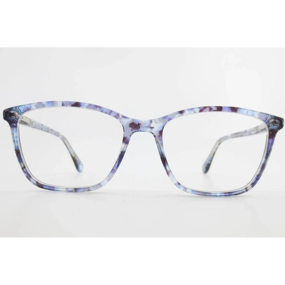 Chelsea Morgan Eyeglasses CM 20212 GR/BL Blue Purple Tortoise Square Frames